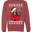 Funny Snoop Hos Hos Hos Christmas  Ugly Christmas Sweater Unisex Crewneck Graphic Sweatshirt