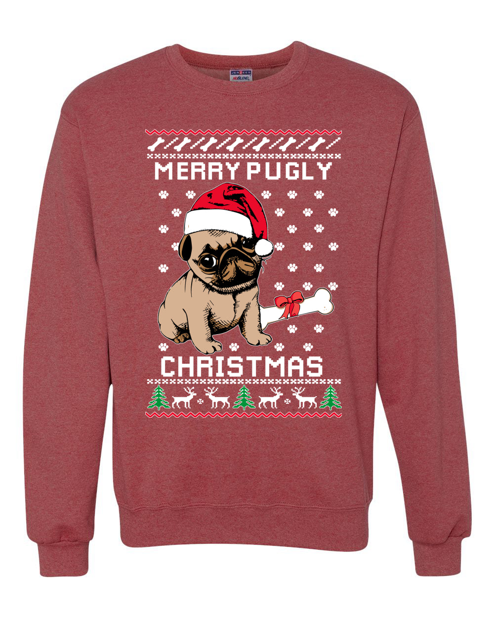 Merry PMerry Ugly Christmas Merry Ugly Christmas Sweater Unisex Crewneck Graphic Sweatshirt