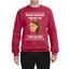 Opening Christmas Presents Like Thank You, Next Ugly Christmas Sweater Unisex Crewneck Graphic Sweatshirt