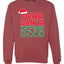 Dear Santa Define Good Merry Christmas Unisex Crewneck Graphic Sweatshirt