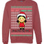 Red Light Green Light Ugly Christmas Sweater Unisex Crewneck Graphic Sweatshirt