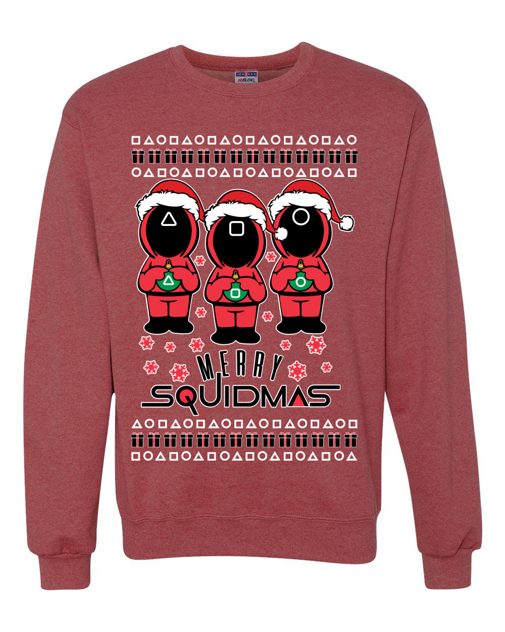 Merry Squidmas Ugly Christmas Sweater Unisex Crewneck Sweatshirt