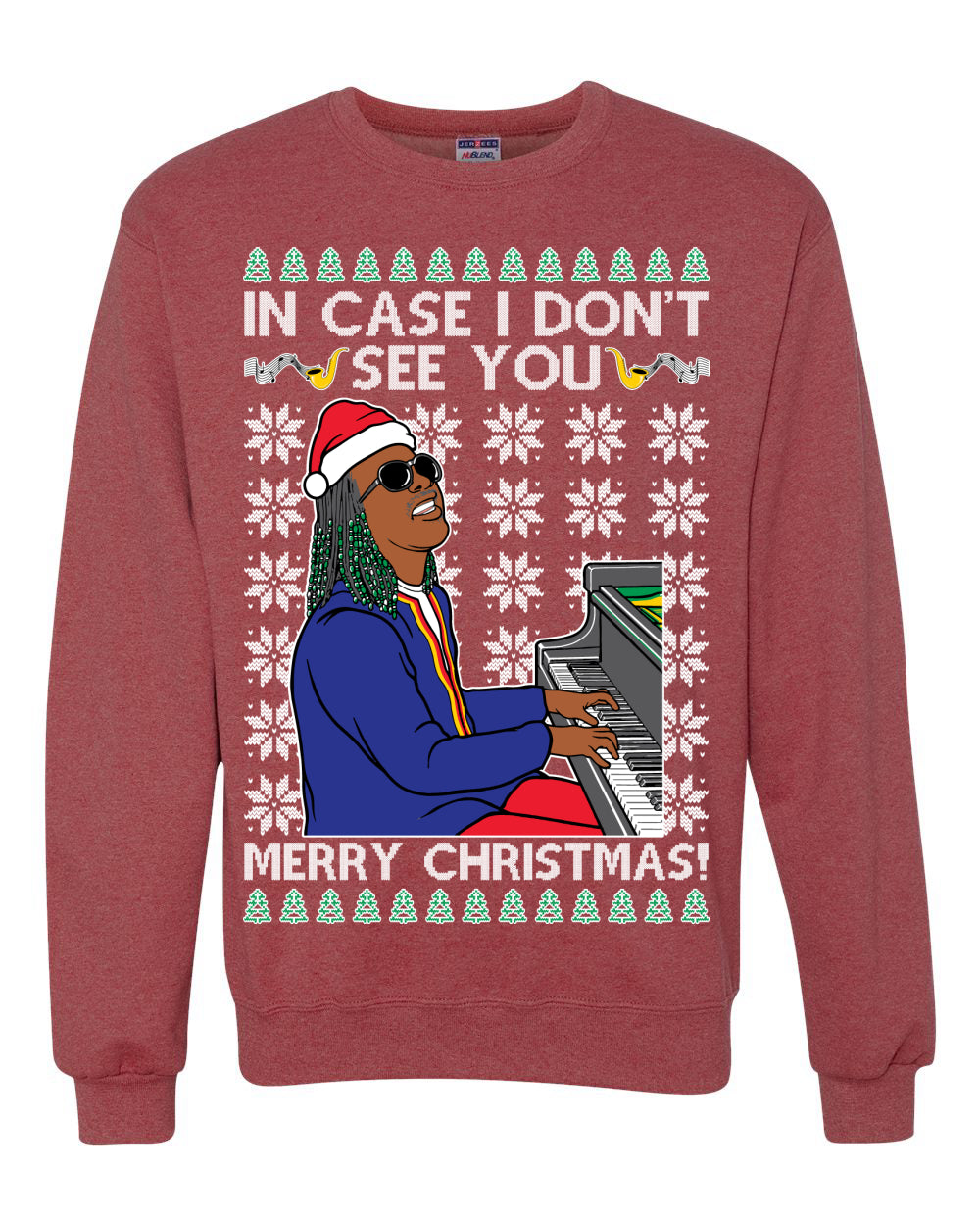 Wonder If I Don't See You Merry Christmas Ugly Christmas Sweater Unisex Crewneck Graphic Sweatshirt