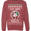 Out Here Looking Like A Snack Cookie Ugly Christmas Sweater Unisex Crewneck Sweatshirt