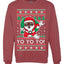 Yo Yo Yo Black Santa Ugly Christmas Sweater Unisex Crewneck Sweatshirt