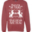 Santa is Fake Unicorns are Real Funny Unicorn Xmas Merry Ugly Christmas Sweater Unisex Crewneck Graphic Sweatshirt