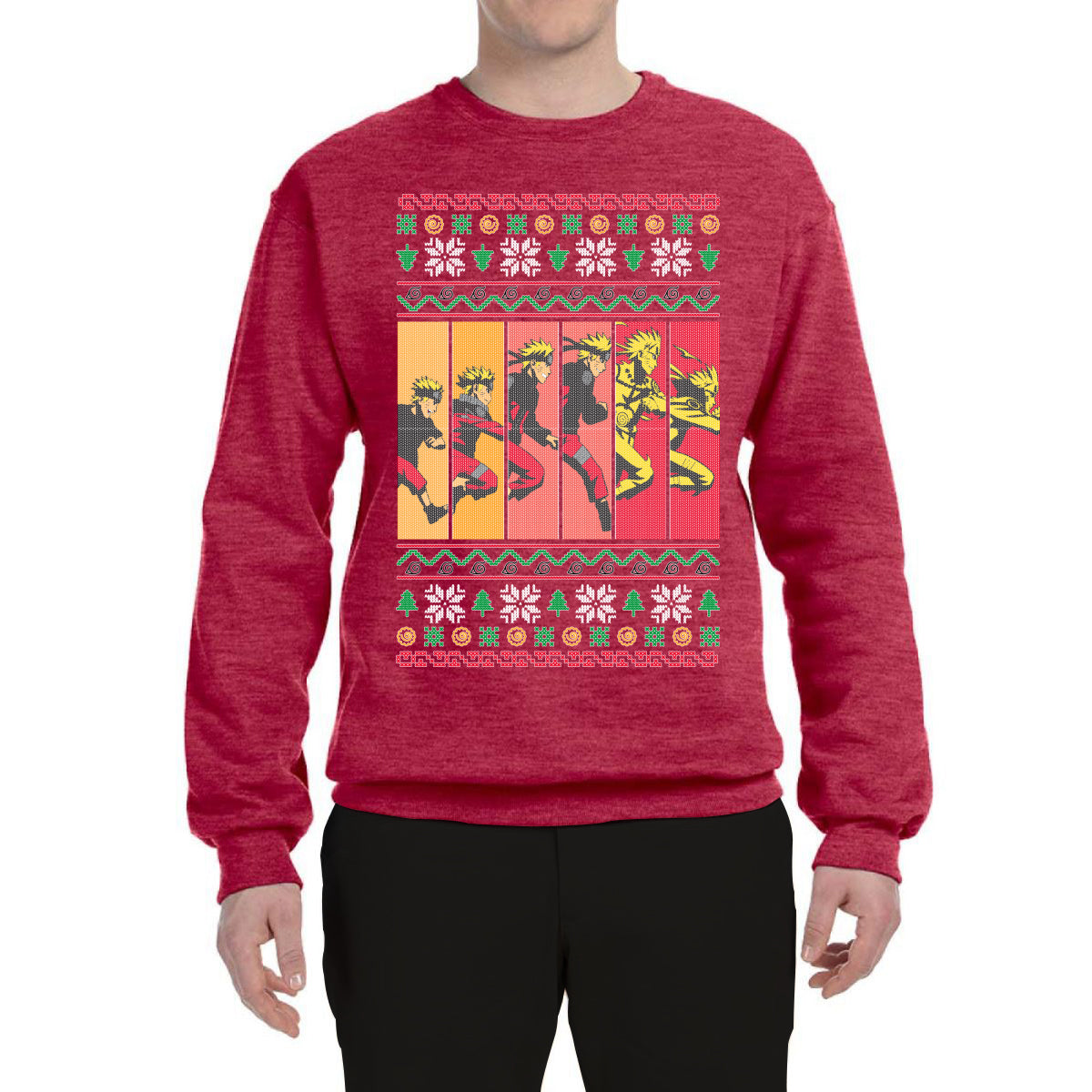 Anime Comic Cartoon Ugly Christmas Sweater Unisex Crewneck Graphic Sweatshirt
