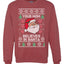 Funny Inappropriate Sweater Your Mom Believes in Santa Merry Ugly Christmas Sweater Unisex Crewneck Graphic Sweatshirt