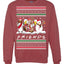 Santa Friends TV Parody Funny Characters Ugly Christmas Sweater Unisex Crewneck Graphic Sweatshirt