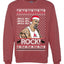 Funny The Rock Jingle Bell Rock Johnson  Ugly Christmas Sweater Unisex Crewneck Sweatshirt