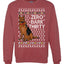 Zero Bark Thirty Funny Dog Xmas Merry Ugly Christmas Sweater Unisex Crewneck Graphic Sweatshirt
