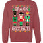Crack Deez Nuts Meme Merry Ugly Christmas Sweater Unisex Crewneck Graphic Sweatshirt