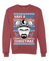 Have a Blue Christmas Walter Breaking TV Christmas Ugly Christmas Sweater Unisex Crewneck Graphic Sweatshirt