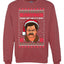 Ron Swanson Parks and Rec Christmas I Don't Care if It's Merry Xmas Merry Ugly Christmas Sweater Unisex Crewneck Graphic Sweatshirt