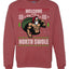 Funny Santa Gym Lifting Welcome to The North Swol Ugly Christmas Sweater Unisex Crewneck Graphic Sweatshirt