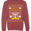 Happy Hannukah Menorah Candle Channukah Merry Ugly Christmas Sweater Unisex Crewneck Graphic Sweatshirt