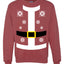 Jolly Santa Suit Winter Candy Cane Merry Ugly Christmas Sweater Unisex Crewneck Graphic Sweatshirt