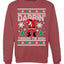 Dabbing Through The Snow Merry Ugly Christmas Sweater Unisex Crewneck Graphic Sweatshirt