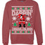 Darbin Through The Snow Christmas Ugly Christmas Sweater Unisex Crewneck Graphic Sweatshirt