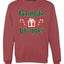 Gangsta Wrapper Merry Christmas Unisex Crewneck Graphic Sweatshirt
