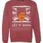 Let It Snow Funny Pablo Escobar Xmas Merry Ugly Christmas Sweater Unisex Crewneck Graphic Sweatshirt