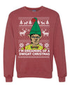 I'm Dreaming of a Dwight Christmas The Office Schrute Funny Ugly Christmas Sweater Unisex Crewneck Graphic Sweatshirt