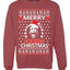 Merry Fookin Christmas Ugly Christmas Sweater Unisex Crewneck Sweatshirt