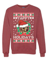 Yappy Holidays  Merry Ugly Christmas Sweater Unisex Crewneck Graphic Sweatshirt