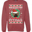 Merry Pitmas  Merry Ugly Christmas Sweater Unisex Crewneck Graphic Sweatshirt