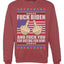 Fuck Biden and Fuck You For Voting For Him  Merry Ugly Christmas Sweater Unisex Crewneck Graphic Sweatshirt