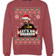 Let's Go Brandon Leo Laughing Meme  Merry Ugly Christmas Sweater Unisex Crewneck Graphic Sweatshirt