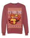 Turboman It's Turbo Time!  Merry Ugly Christmas Sweater Unisex Crewneck Graphic Sweatshirt