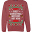 First Christmas With My Hot New Wife  Merry Ugly Christmas Sweater Unisex Crewneck Graphic Sweatshirt