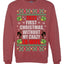 First Christmas Without My Crazy Ex-Wife  Merry Ugly Christmas Sweater Unisex Crewneck Graphic Sweatshirt