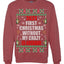 First Christmas Without My Crazy Ex-Husband  Merry Ugly Christmas Sweater Unisex Crewneck Graphic Sweatshirt