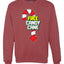 Free Candy Cane  Christmas Unisex Crewneck Graphic Sweatshirt
