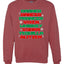 Drunken Reindeer Christmas Unisex Crewneck Graphic Sweatshirt