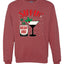 Sippin' On The Holiday Spirit Christmas Unisex Crewneck Graphic Sweatshirt