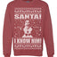 Buddy The Elf Santa! I Know Him Ugly Christmas Sweater Unisex Crewneck Graphic Sweatshirt