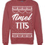 Tinsel Tits Individual Couples Ugly Christmas Sweater Unisex Crewneck Graphic Sweatshirt