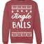 Jingle Balls Individual Couples Ugly Christmas Sweater Unisex Crewneck Graphic Sweatshirt