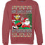 Slap Meme Award Show Parody Keep Santa's Name Out Your Mouth Ugly Christmas Sweater Unisex Crewneck Sweatshirt