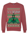 TaTa, Turtleman Quote Meme Jingle Ugly Christmas Sweater Unisex Crewneck Graphic Sweatshirt