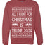 All I Want For Christmas is Trump 2024 Elections Ugly Christmas Sweater Unisex Crewneck Graphic Sweatshirt