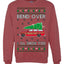 Bend Over & I'll Show You Colored Ugly Christmas Sweater Unisex Crewneck Sweatshirt