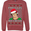 Office Phyllis Navidad Happy Holiday Ugly Christmas Sweater Unisex Crewneck Sweatshirt