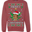 Merry Chrithmith Weed Pot Leaf Join Stoner Ugly Christmas Sweater Unisex Crewneck Sweatshirt