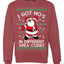 Black Santa Claus I Got Ho's in Different Area Codes Ugly Christmas Sweater Unisex Crewneck Graphic Sweatshirt