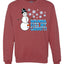 Snowman Dick Joke Wanna Kiss My Carrot Snowflakes Ugly Christmas Sweater Unisex Crewneck Graphic Sweatshirt