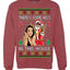 Santa the Plug Hos In This House Ugly Christmas Sweater Unisex Crewneck Sweatshirt